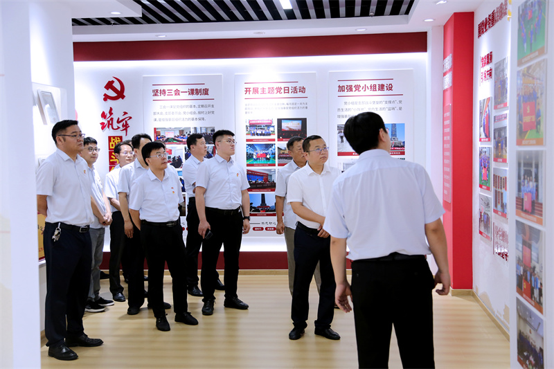 参观集团党建活动室 (2)