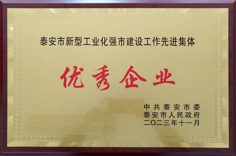 泰安市优秀企业 泰安市优秀企业